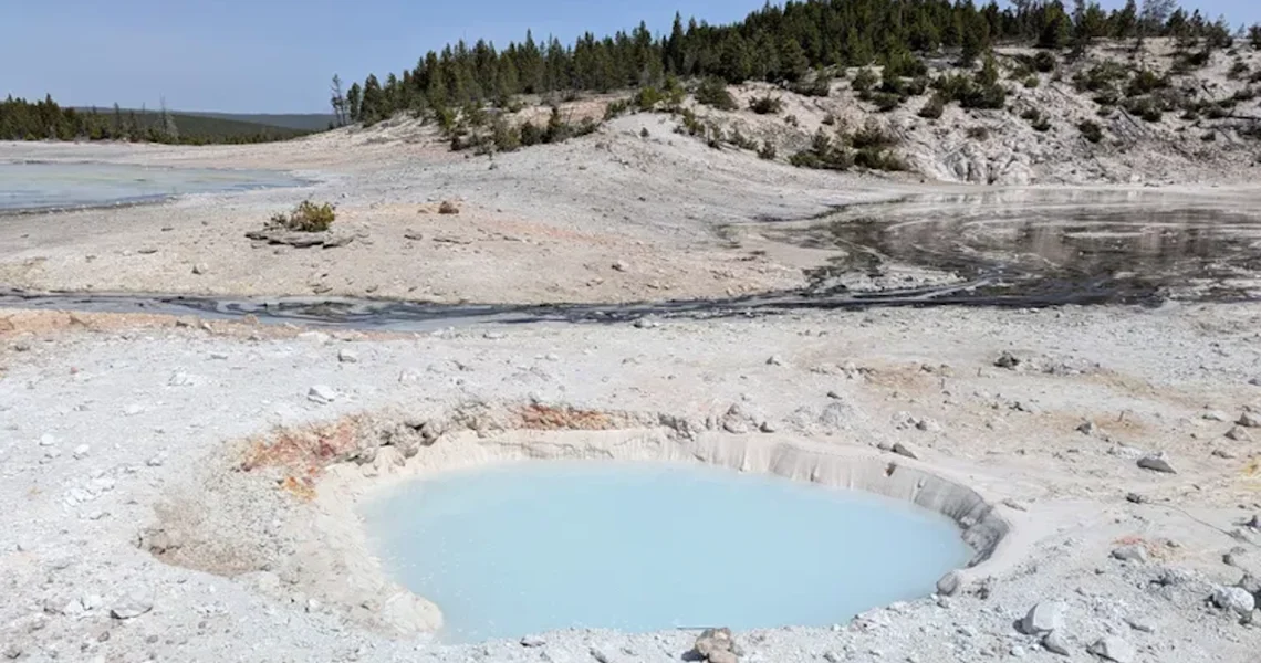 Yellowstone's New Blue Water Crater